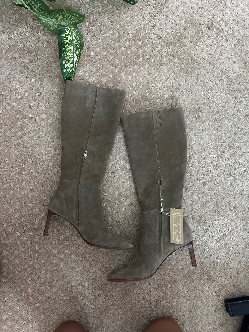 Taupe Suede dolce vita boots
